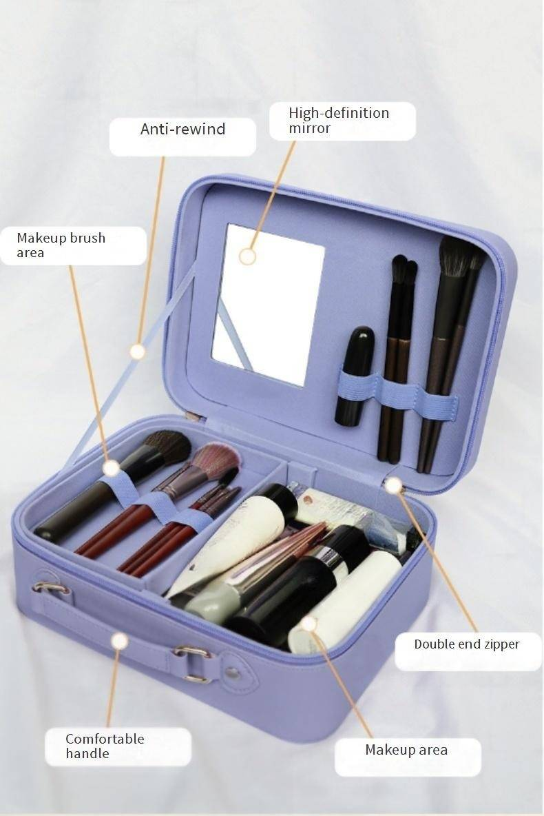 Nouvelle trousse à cosmétiques de style Ins, boîte de rangement de voyage portable et très tendance, grande capacité_voghion.com