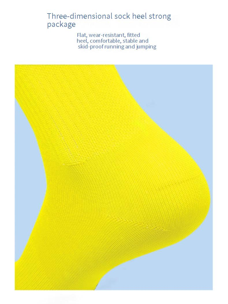 Calzini da uomo, sottili e traspiranti, calzini da calcio, bianchi, lunghi, tinta unita, sopra il ginocchio, calzini sportivi per adulti e bambini, assorbenti del sudore_voghion.com