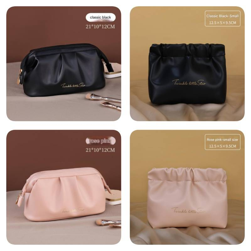 KOSE Rose Story Pu wasserdichte Kosmetiktasche Große Kapazität High-End-Reise Kleine tragbare weibliche tragbare Clutch im Ins-Stil_voghion.com