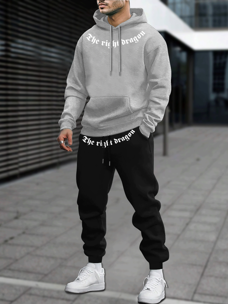 Herenset in hiphopstijl met 3D-digitale print en hoodie en joggingbroek - casual streetwear-outfit voor herfst/winter_voghion.com