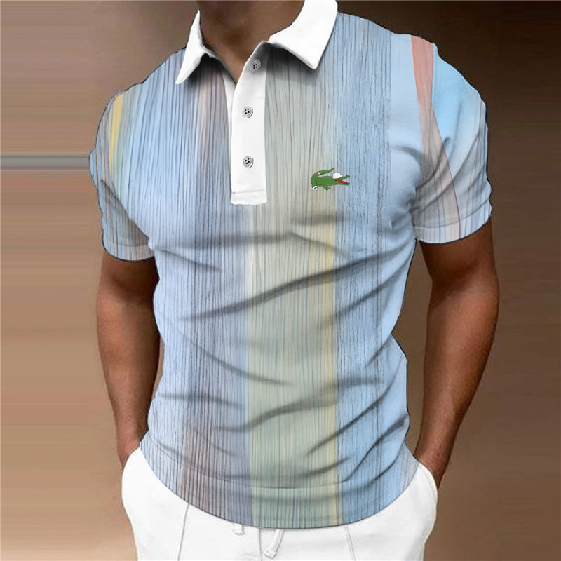 2023 märke casual våren kortärmad tunn herrskjorta Social street shirt herr modeskjorta_voghion.com