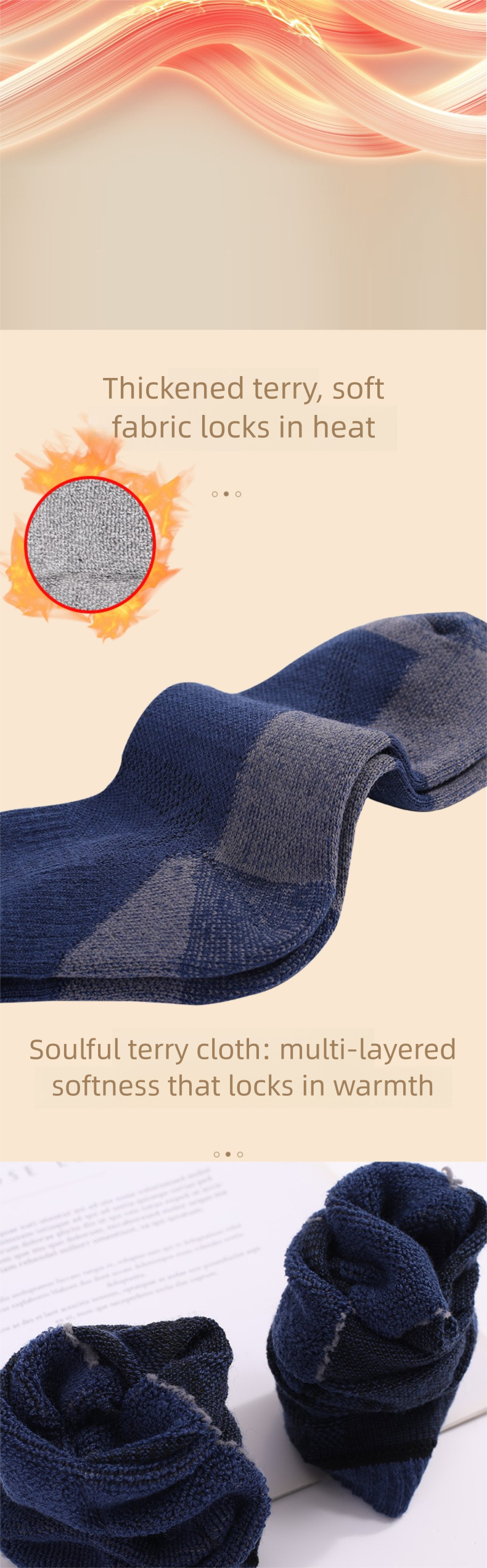 Calzini da uomo in lana merino Mingjun, caldi e spessi, per lo sport all'aria aperta, calzini da sci e da neve_voghion.com