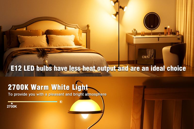 C35/B10 LED Filament Bulb - 120V Waterproof Vintage Glass Edison Bulb, Dimmable & Shatterproof_voghion.com