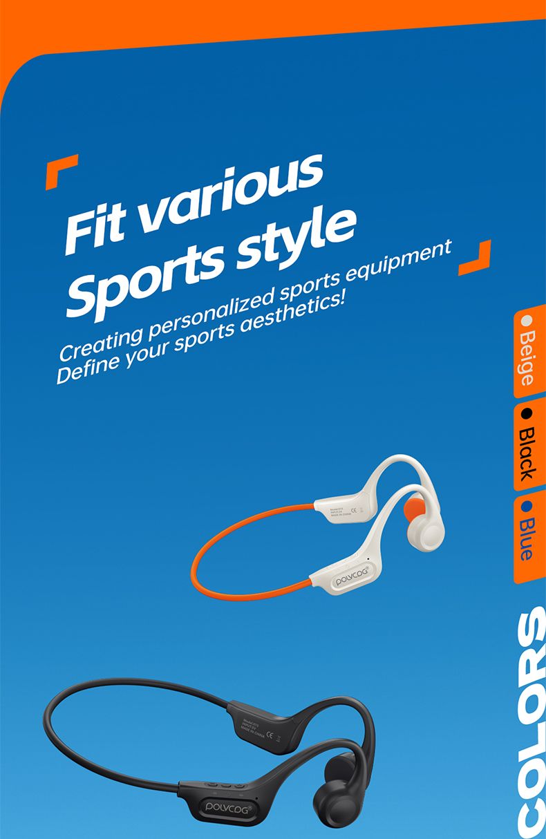 Bone Conduction Bluetooth Earphones 32GB Memory IPX6 Sweatproof And Rainproof Bicycle Sports Earphones X15_voghion.com