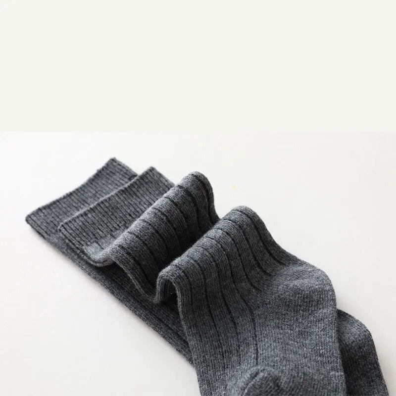 Spanska barn randiga pojkar och flickor bomullsstrumpor Andas Knähöga Baby Lång Skoluniformstrumpor 0-7 år_voghion.com