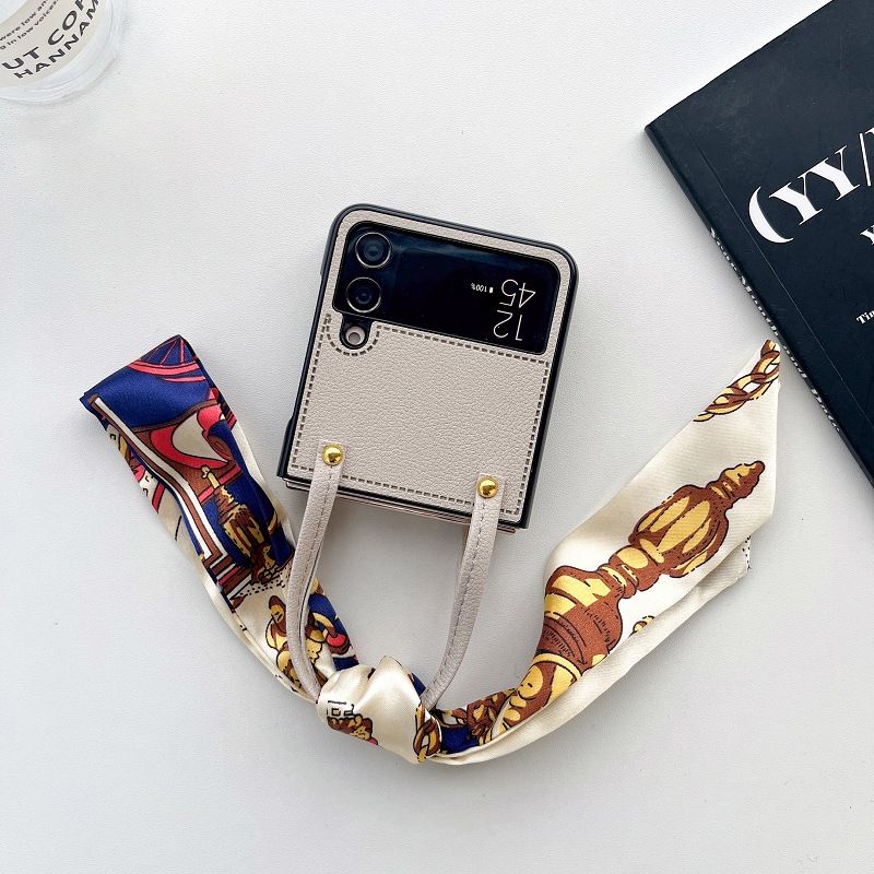 Custodia con passante per cintura Sciarpe per Samsung Galaxy Z Flip 6 Z Flip 5 Z Flip 4 3 2 1 Custodia antiurto per Flip 2 Cover posteriore_voghion.com