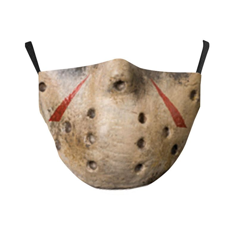 Funny Lips Fangs 3D Printed Dustproof Washable Breathable Children's And Adults' Mask With Filter Insert_voghion.com