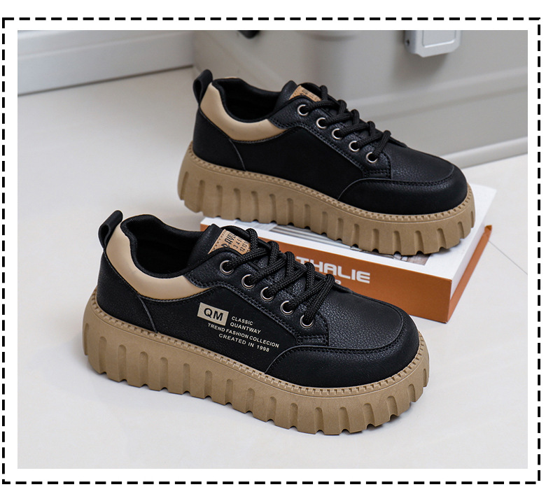 Die neueste Internet-Berühmtheit von 2024 New Student Korean Edition Instagram Trendy Vielseitige Dicke Sohle Board Frühling und Herbst Casual_voghion.com
