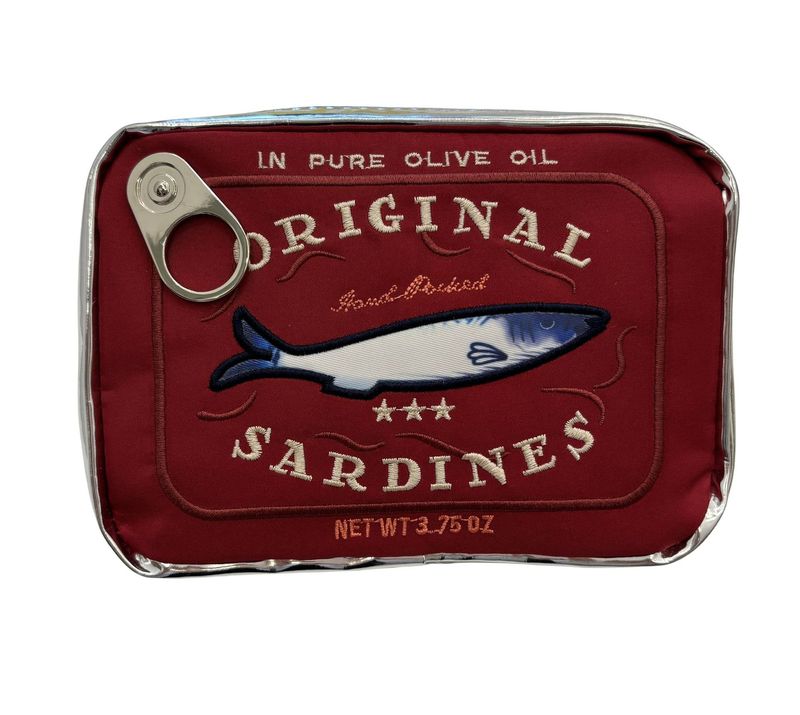 Große Kapazität Niedliche Sardinenförmige Aufbewahrung Kreative Katzenfischdose Make-up-Tasche_voghion.com