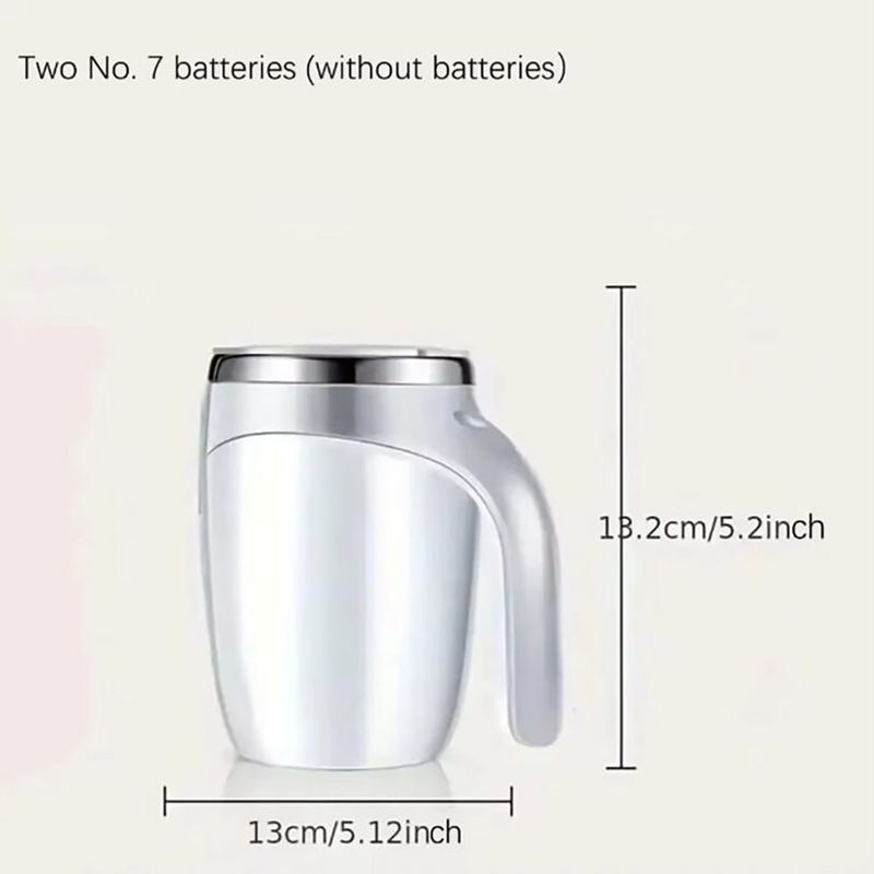 1pc Automatic Stirring Cup, Automatic Magnetic Self Stirring Coffee Cup, Travel Companion Cup, Suitable For Milk And Coffee_voghion.com