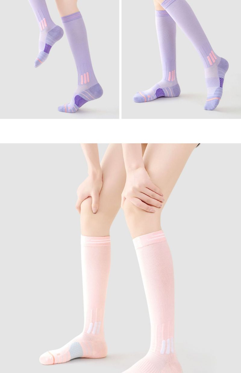 Manicotti a compressione per le gambe per corsa, escursionismo e sport: traspiranti, antiscivolo e con supporto muscolare (unisex, diversi colori e opzioni fino al ginocchio)_voghion.com