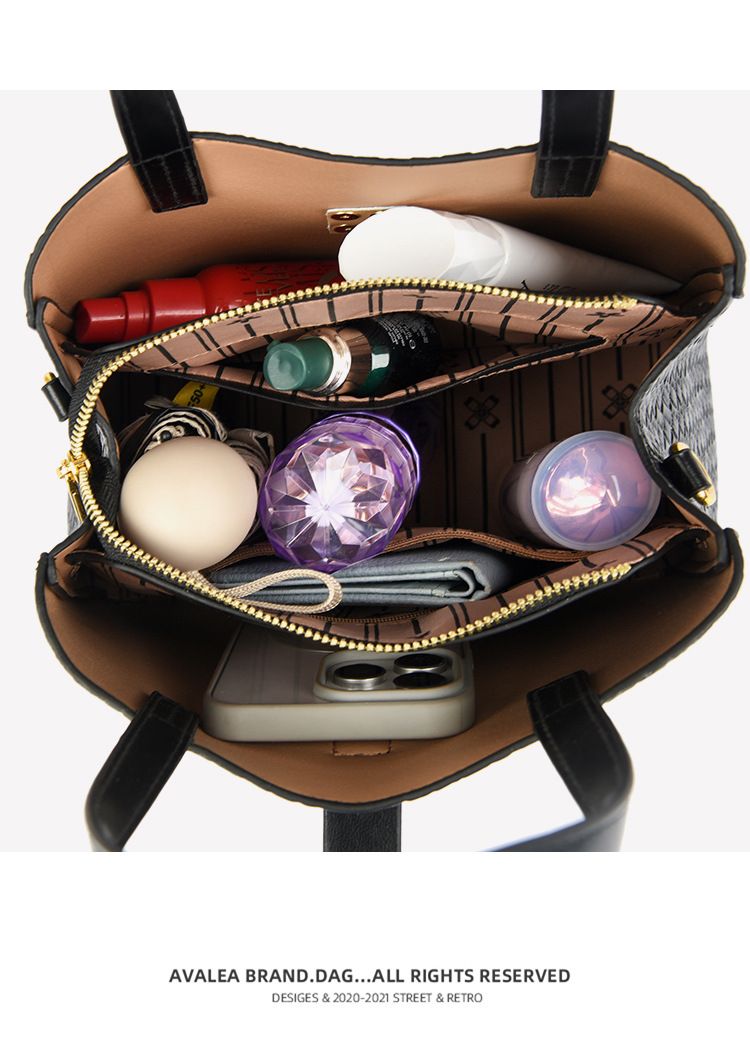 Women's Bags New Large Capacity Minimalist Bucket Bag With A Sophisticated Woven Texture, Perfect For Commuting And As A Crossbody Bag For Women._voghion.com