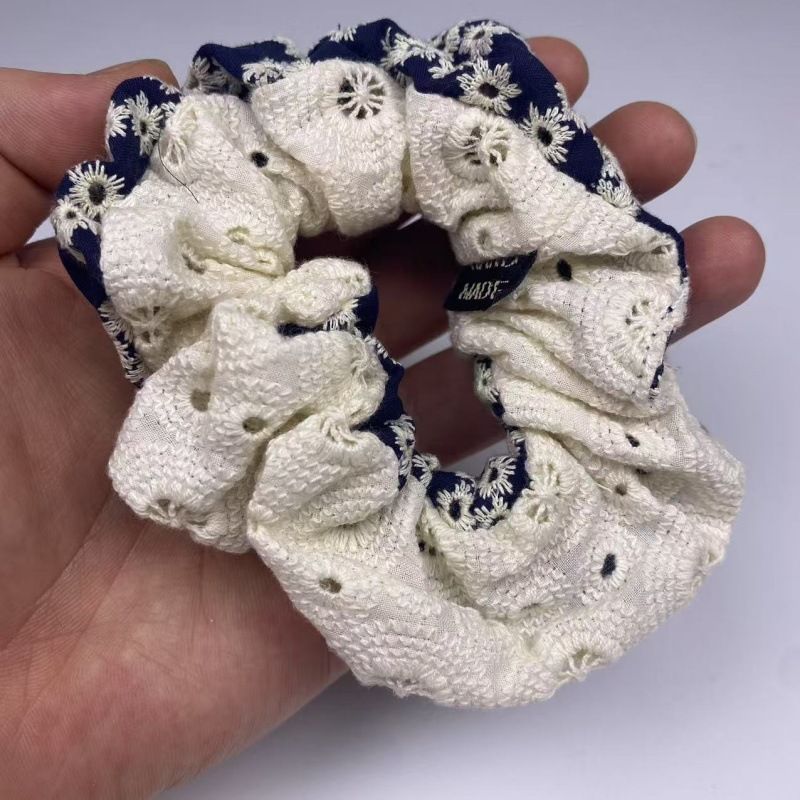New Fashion Ruffled Scrunchie, Luxury Versatile Hair Tie, Cute Lace Edge High-Value Head Rope_voghion.com
