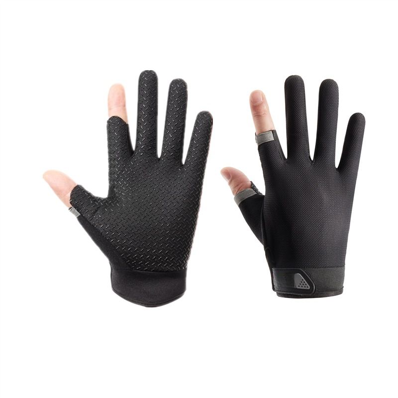Cycling Half Finger M Spring Summer Non-Slip Fishing Outdoor Mesh Thin Breathable Fingerless Fitness Sports Gloves_voghion.com