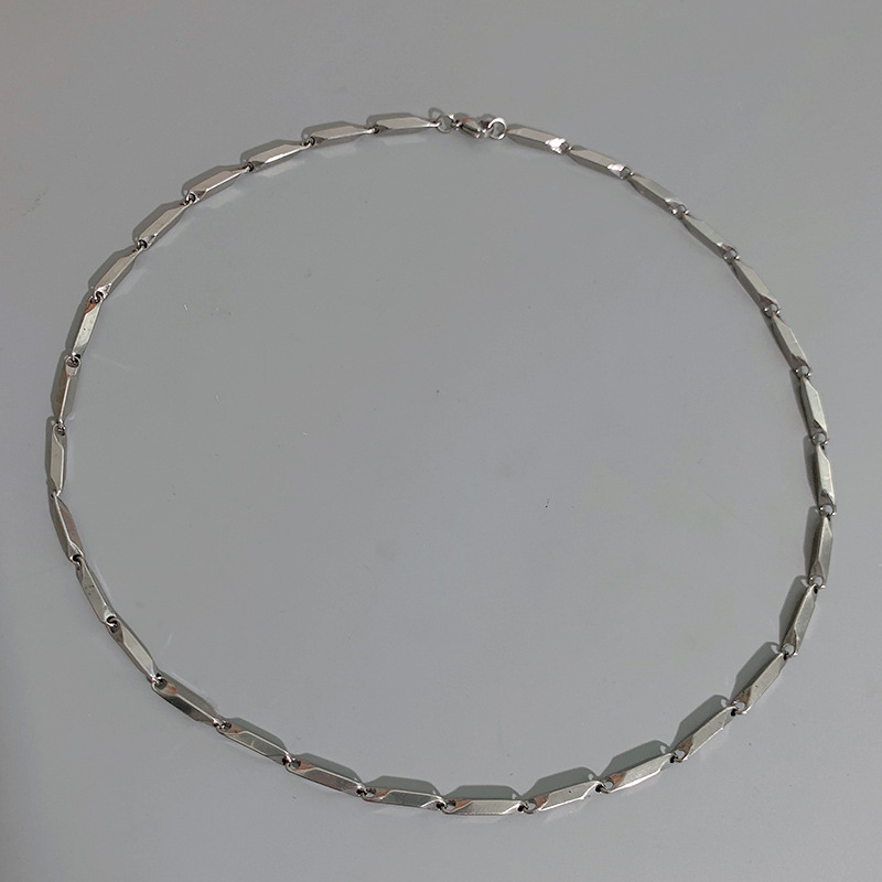Non-Fading Titanium Steel For Men, Trendy Niche Design With High-End Feel, Men's Collarbone Chain, Unique Street Style_voghion.com