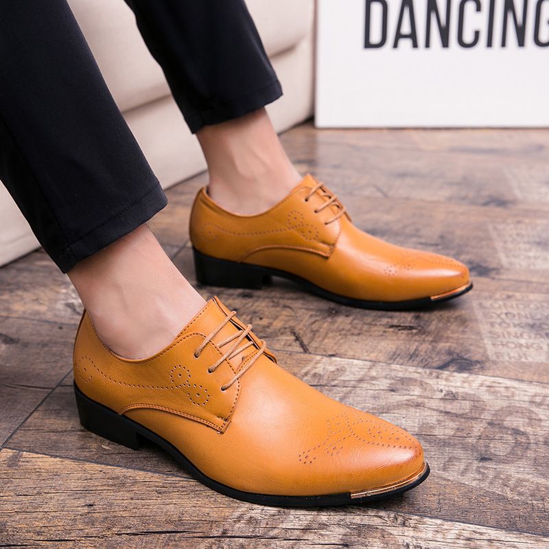 Scarpe da lavoro Regal, stile europeo, formali, britanniche, casual, con punta a punta, primavera-autunno 2025_voghion.com