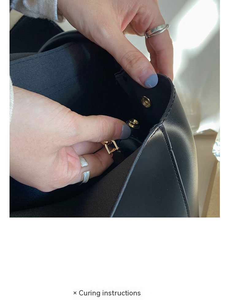 Borsa di grande capacità, Autunno e inverno, Nuovo stile alla moda ed elegante, Valigetta semplice e retrò, Design di nicchia femminile, Borsa a tracolla con una spalla_voghion.com