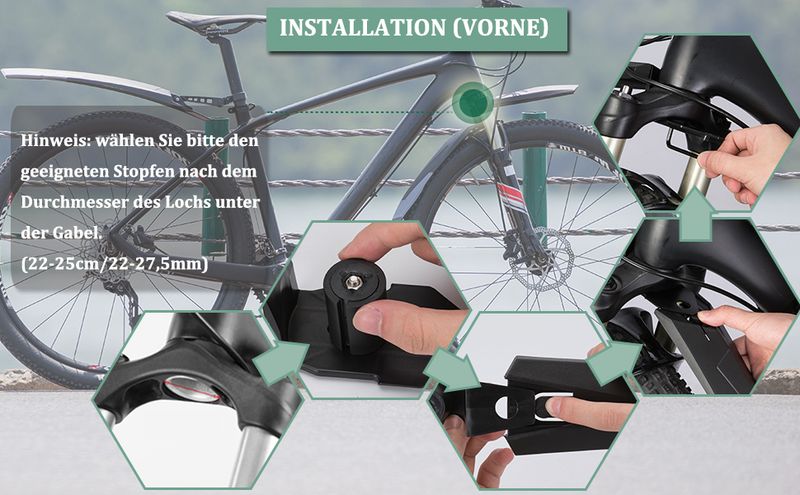 ROCKBROS Parafango per bici Set paraspruzzi 26/27,5/28' Parafango per bici MTB_voghion.com