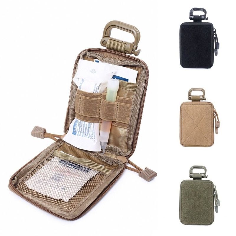 Outdoor Multifunctional Medical Portable Small Tool First Aid Waist Bag Mini EDC Storage Pouch_voghion.com