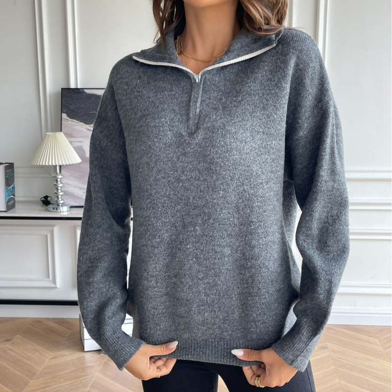 Halloween Pullover Diablo Subculture Skull Loose Long Sleeve Knitwear Female_voghion.com