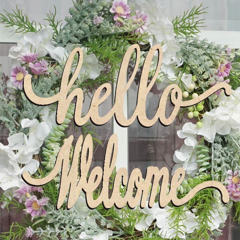 Creative wooden hollow English letters hanging holiday decoration Christmas tree DIY pendant milk tea shop decorations_voghion.com