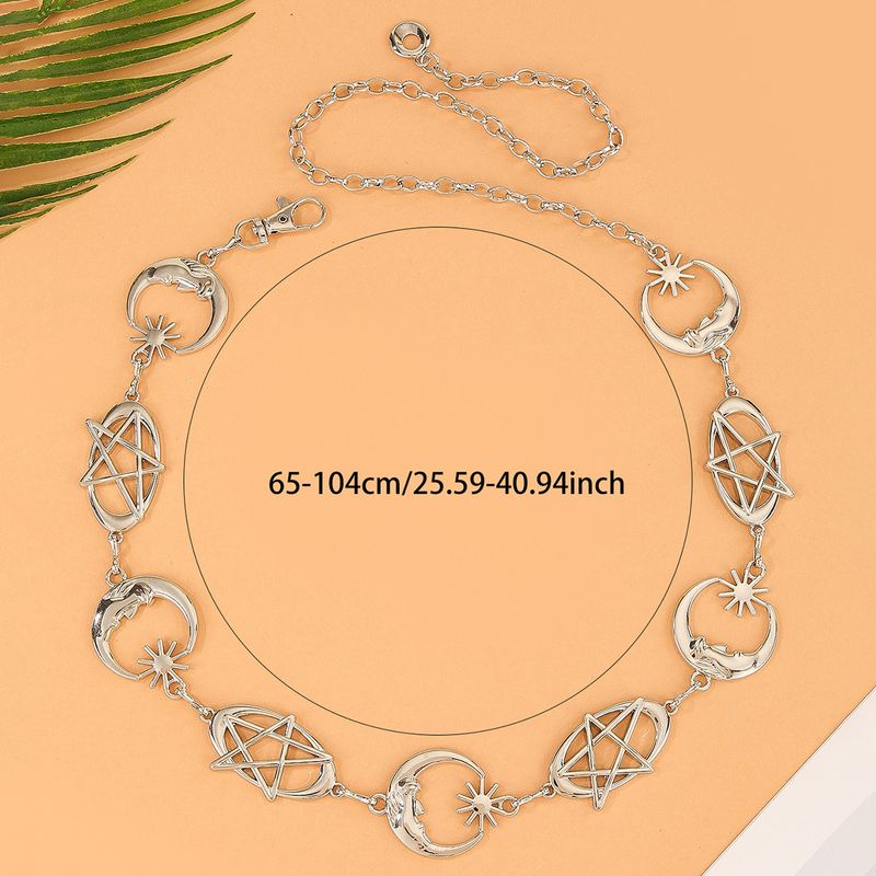 Catena versatile per vita in metallo di alta qualità Moon Hollow per abiti casual_voghion.com