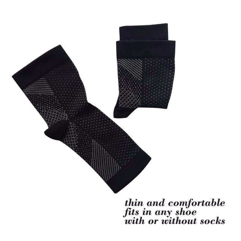 Anti-Fatigue Compression Ankle Sock for Improved Circulation, Swelling Relief, Plantar Fasciitis Relief and Tired Feet_voghion.com