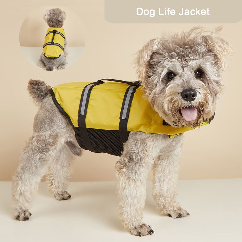 Dogs, Reflective With Improved Buoyancy, Adjustable Handle, For Puppies, Summer Swimming Life Jacket By PawParty Store_voghion.com