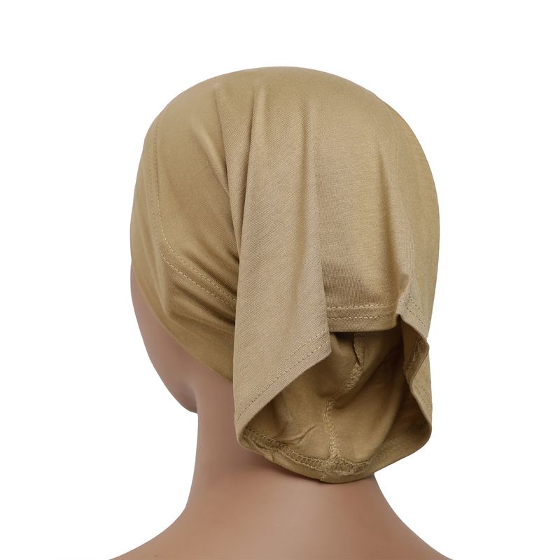 Turbante de algodón mercerizado para mujer: hiyab suave de primera calidad para mujeres musulmanas_voghion.com