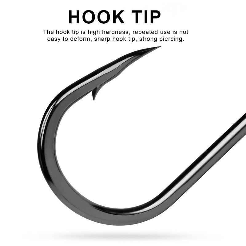 Evil Deep Boat Sea Sturgeon Catfish Giant Big Fish Iron Plate Fishing Hook 20 Pieces_voghion.com