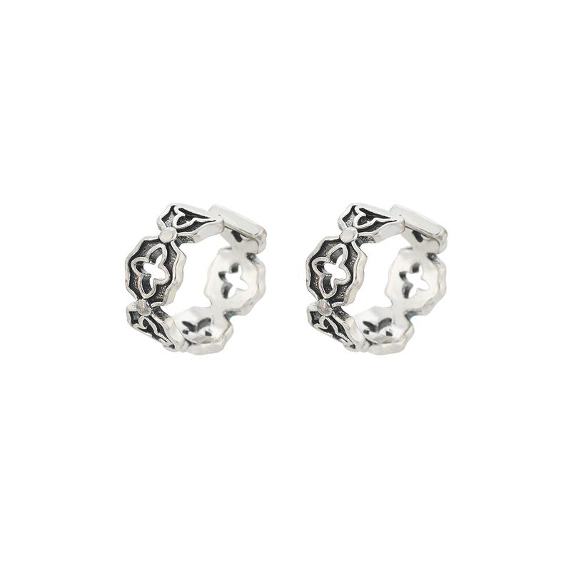 Orecchini a clip a forma di croce cava per uomo, eleganti e alla moda, orecchini a clip per donna senza piercing, orecchini di alta qualità_voghion.com