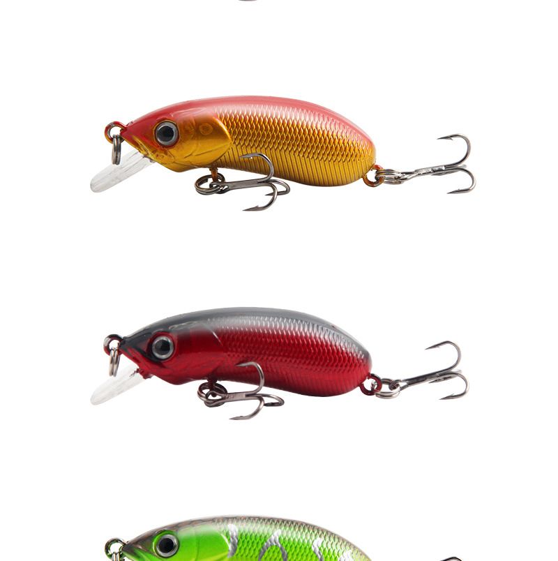 Lokkemad Ferskvands Langdistance Kast Langsomt Synkende Elritse 50cc 5.3cm/7.8g Farverig Aborre Angrebsmad_voghion.com