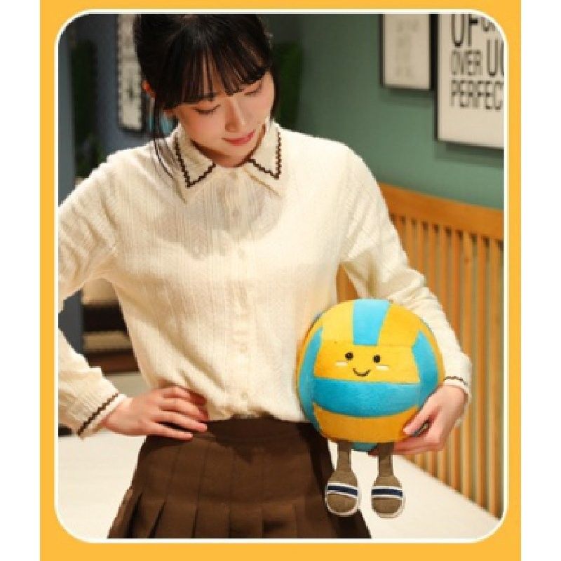 Volleyball Adorable Plush Cartoon Toy Soft Stuffed Doll For Kids Gifts And_voghion.com