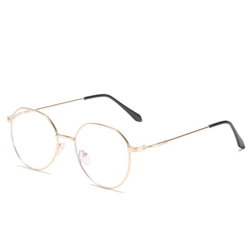 Metall Runde Anti Blaues Licht Gläser Frauen Männer Klassische Quadratische Brillen Rahmen Transparente Computer Gläser Oculos feminino_voghion.com