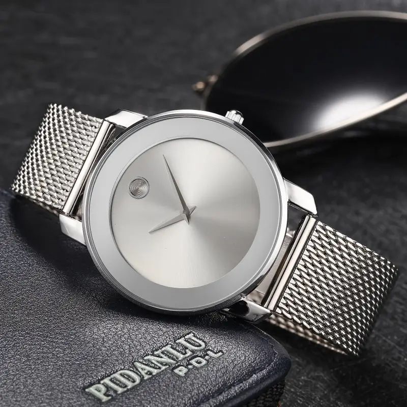 Ultra-thin Business Mesh Belt Watch Men's Classic Simple Casual Quartz Watch High-end Watch Work Daily Birthday Anniversary Valentine's Day Gift_voghion.com