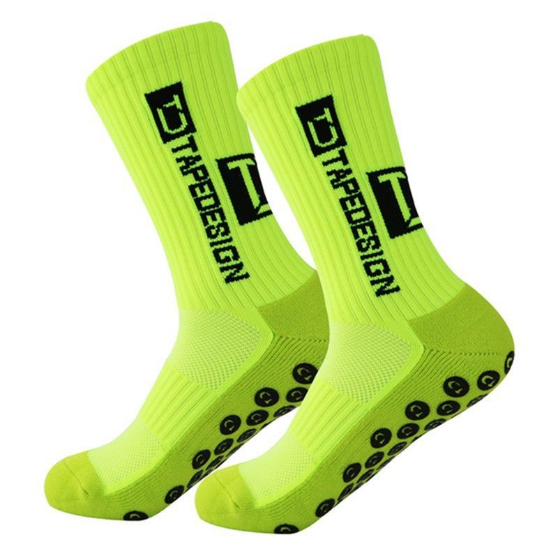 Chaussettes pour femmes, nouvelles chaussettes de football, chaussettes de sport à pois antidérapantes spéciales, chaussettes à fond épais en serviette_voghion.com