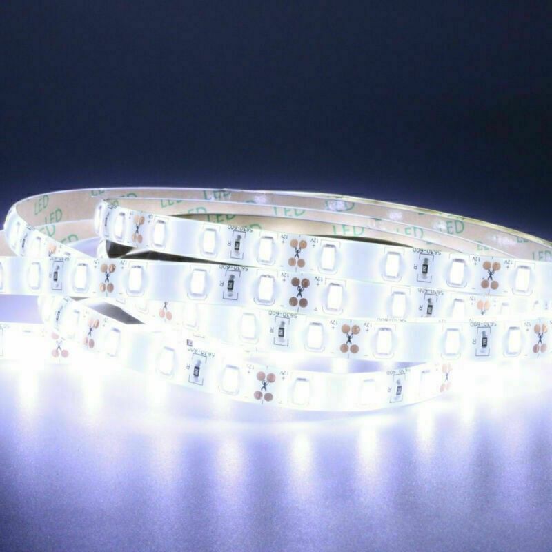 12V LED Streifen Lichter 5630 SMD Warm/Kalt Weiß 60led/m Flexible Band Wasserdicht ~_voghion.com