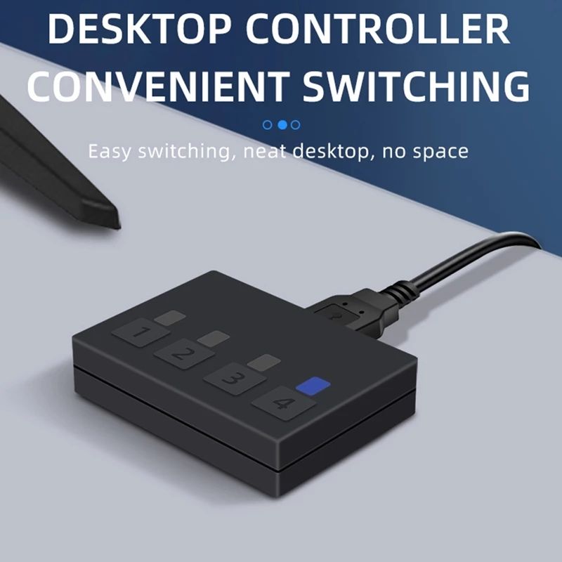 4K HDMI KVM Switch 4 portas USB KVM HDMI Switcher 4x1 4kX2K/60HZ HDCP 2.2 com controlador de desktop para PC laptop windows&macs_voghion.com
