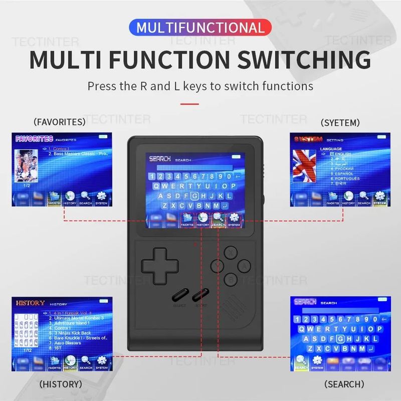GB300 RetroPortable?Handheld-Videospielkonsole_voghion.com