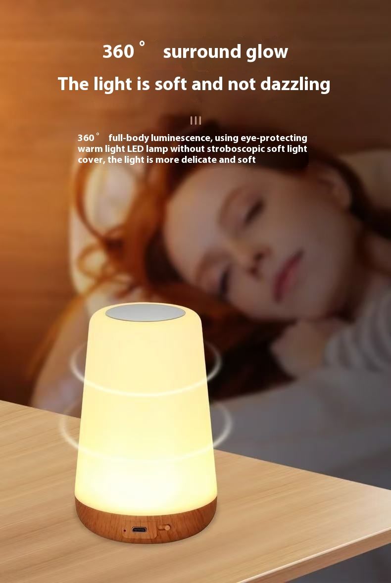 Handheld Rechargeable Small Long Battery Life Touch-Controlled Breastfeeding Lamp Night Light_voghion.com