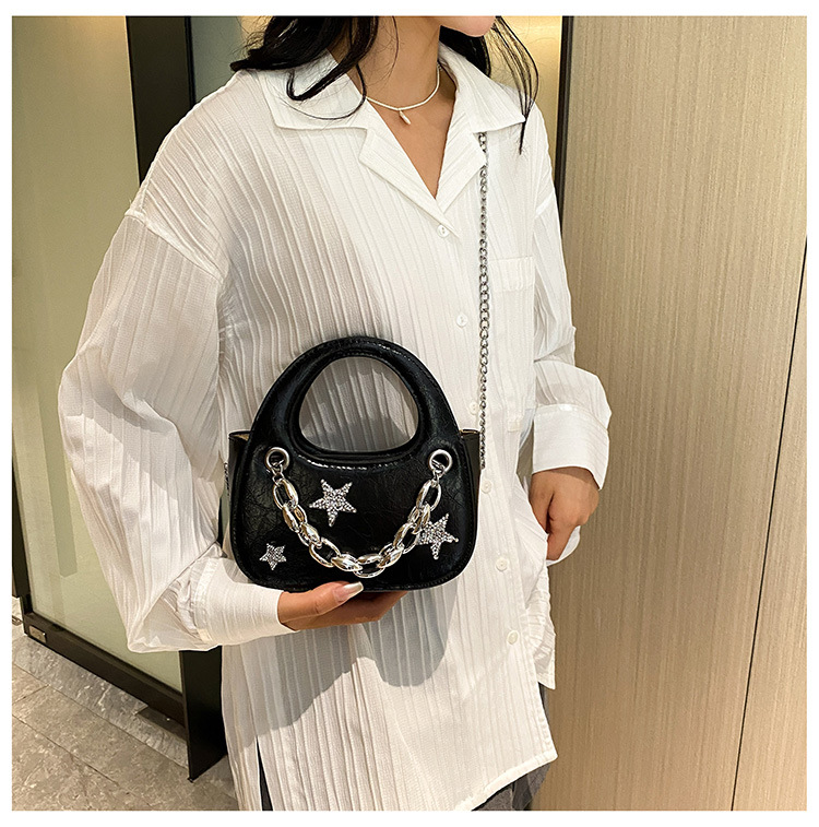 Trendy Hot Girl Light Luxury Small Bag 2023 New Star Chain Borsa a semicerchio Borsa a tracolla di fascia alta all-match di nicchia_voghion.com
