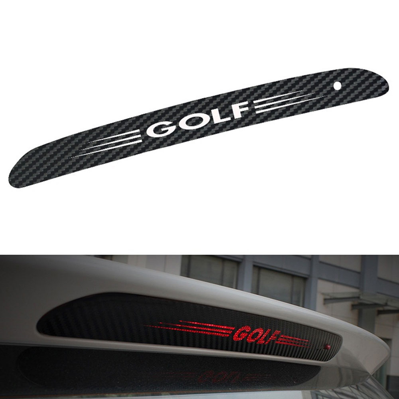 Yuanmheng Adesivo autoadesivo per auto in fibra di carbonio per auto Stop Decalcomania luce freno per VW Golf Series_voghion.com