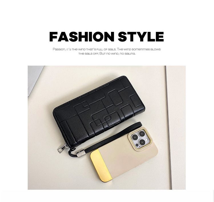 Pánský telefon s jedním zipem, velkokapacitní Zero Wallet, dlouhá kapesní taška a brašna_voghion.com