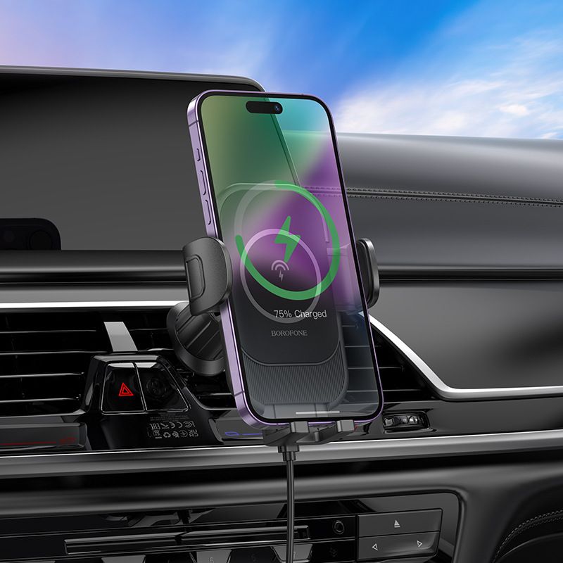 Music Festival BH203/BH204 kabelloser Schnelllade-Telefonhalter für Autonavigation_voghion.com