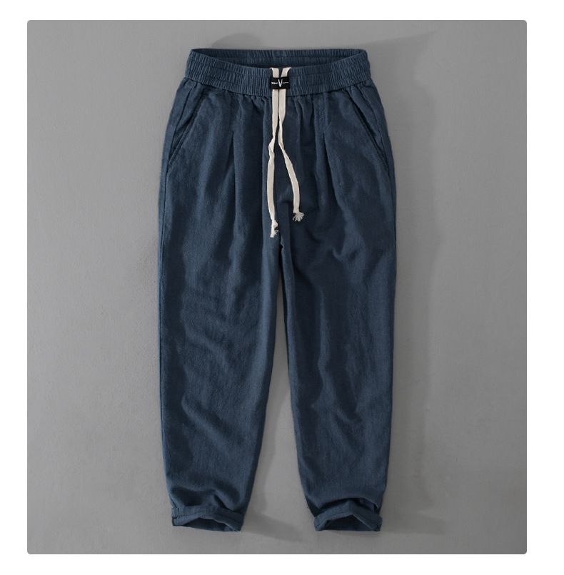 2024 Fréijoer Summer Nei Léngen Cargo Hosen fir Casual Schnür Dënn Grouss Täsch Hosen Streetwear Männer FY7101_voghion.com