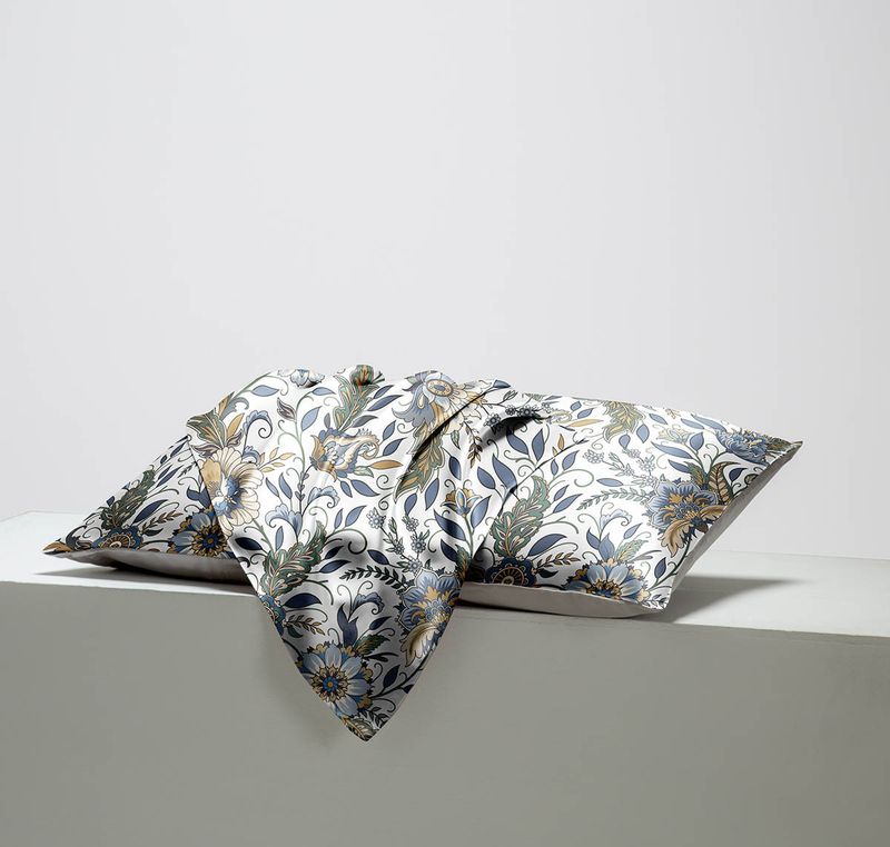 Premium 1.37m Silk-Satin Long Pillow - Dual Support For Couples & Families (Breathable Printed Design Hypoallergenic Luxury Bedding Accessory)_voghion.com