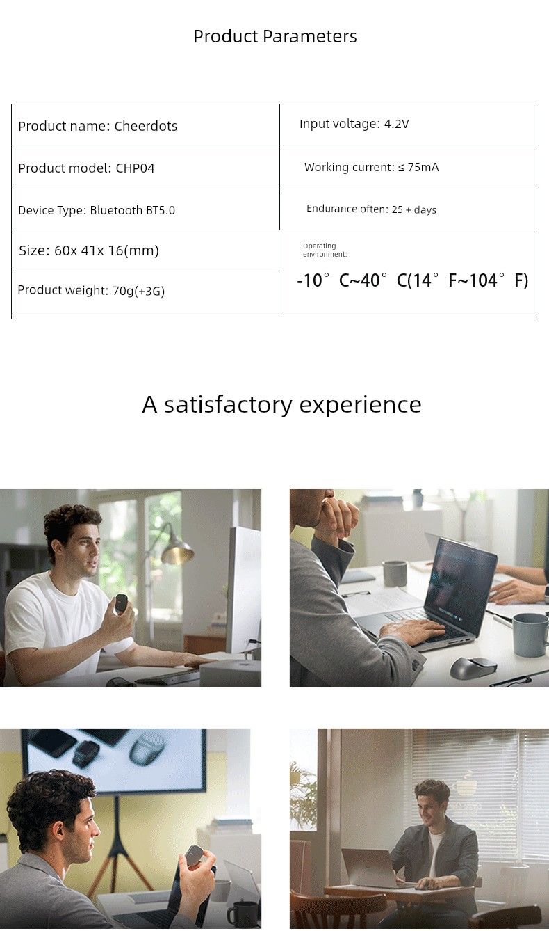 Cheerdots2 Air Pod2 Generation Smart Touch Pad Tdchalk Wireless Lightweight Three-in-One Mouse_voghion.com