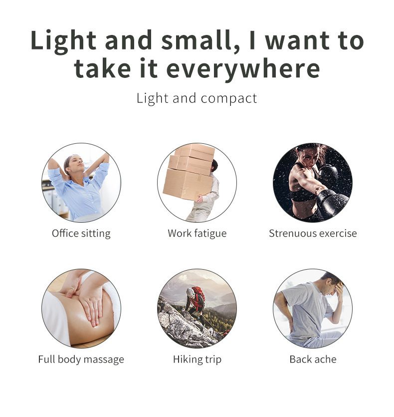 Elektryczne urządzenie do masażu, masażer do rozluźniania mięśni, USB, mini, akumulatorowy pistolet do powięzi_voghion.com