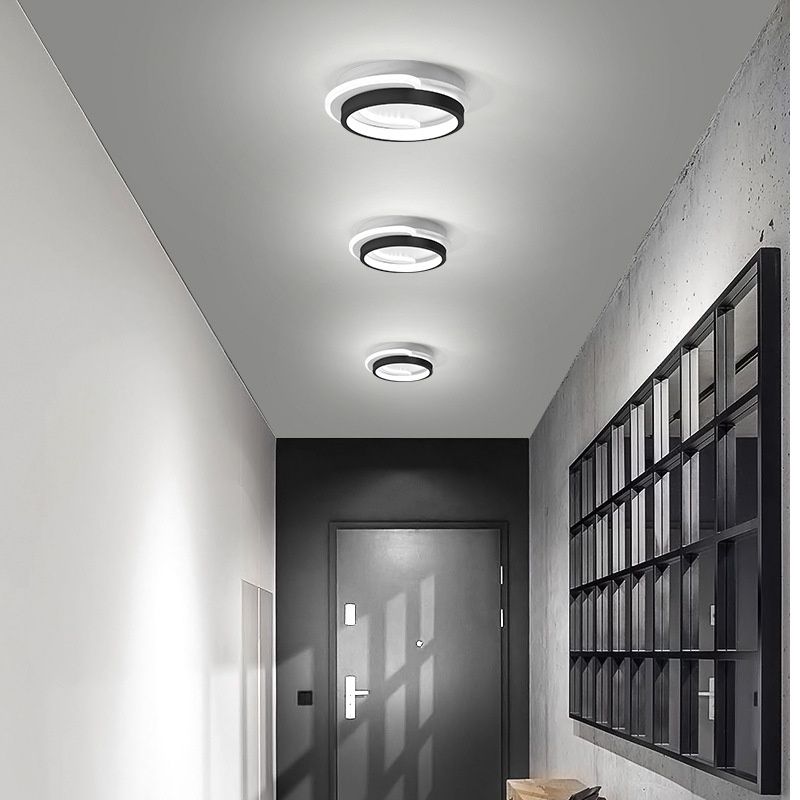 Korytarz nowoczesne wejście salon nordycki sufit sypialnia główne światło, oświetlenie Zhongshan, minimalistyczny balkon_voghion.com