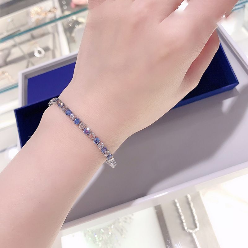 Tennis Single Dia Brilliant Crystal Element Armband weiblich_voghion.com